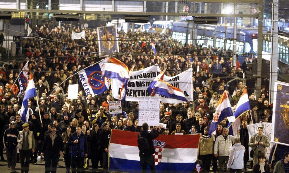 Prosvjedi u Zagrebu (1)