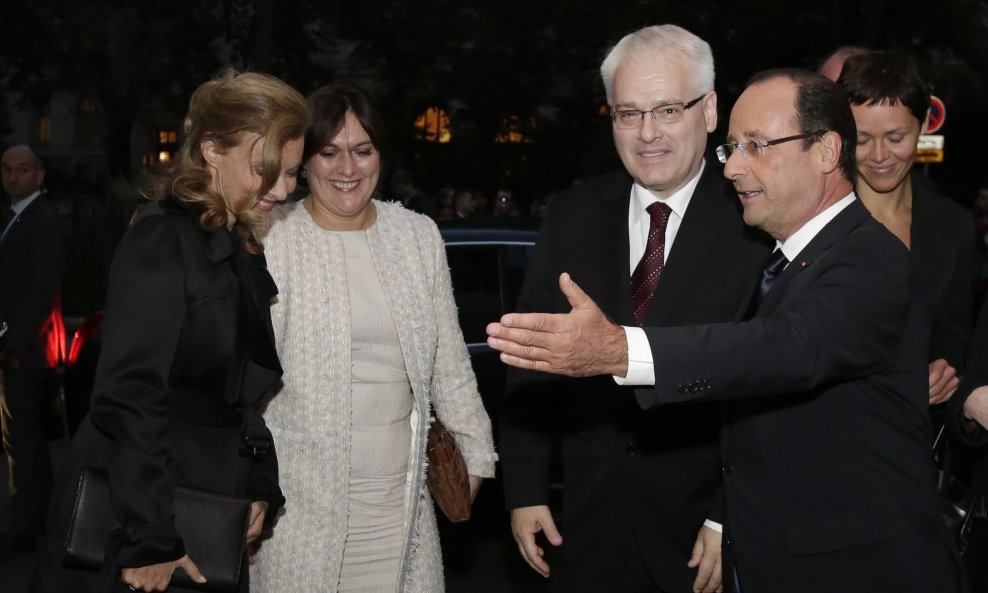 Valerie Trierweiler, Tatjana Josipović, Ivo Josipović i Francois Hollande