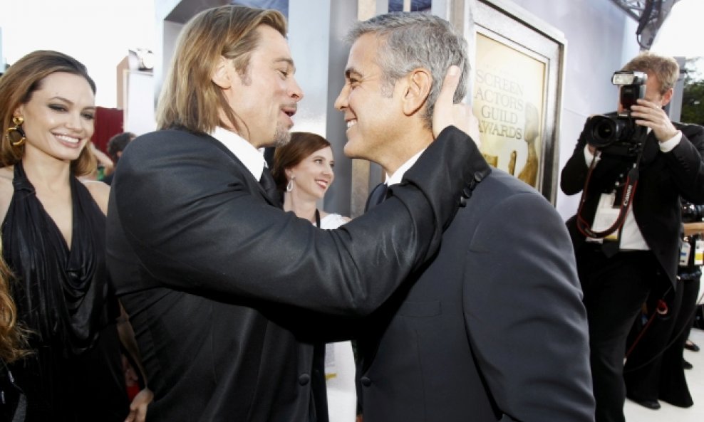 Brad Pitt, Angelina Jolie, George Clooney