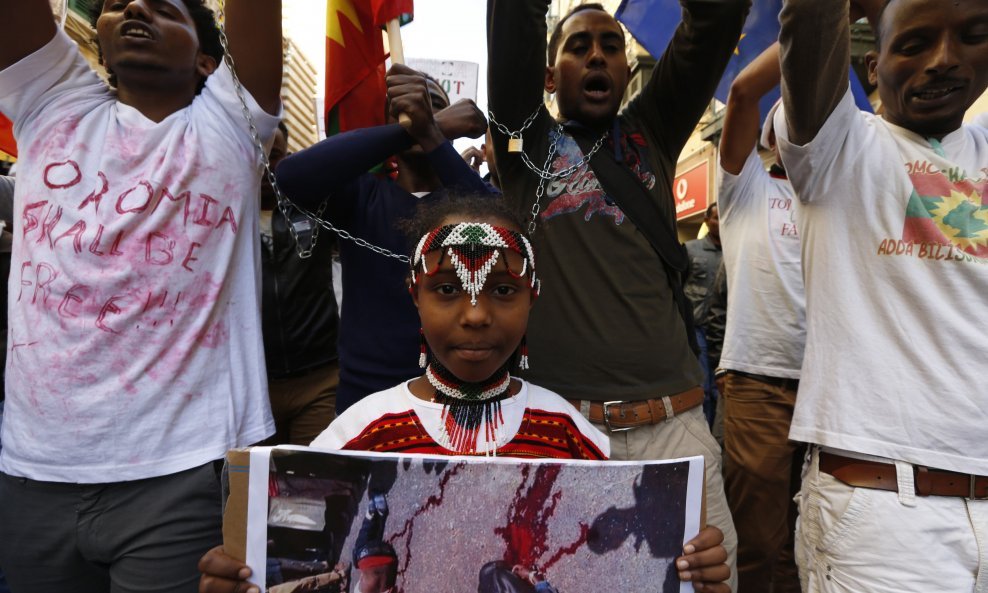 Etiopija prosvjedi