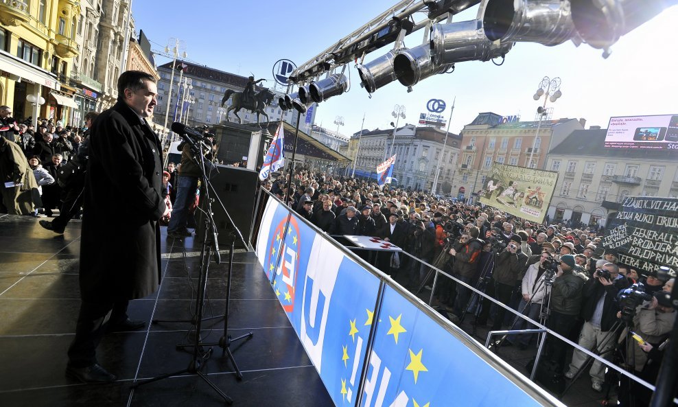 Anti-EU prosvjed, Miljak, HČSP