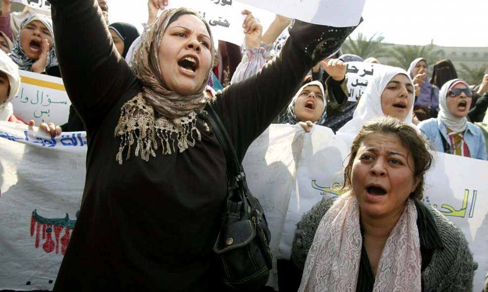 Egipatske žene na prosvjedu u Kairu
