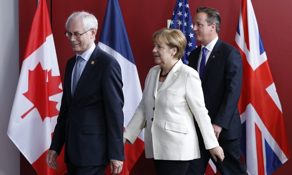 Van Rompuy, Merkel, Cameron