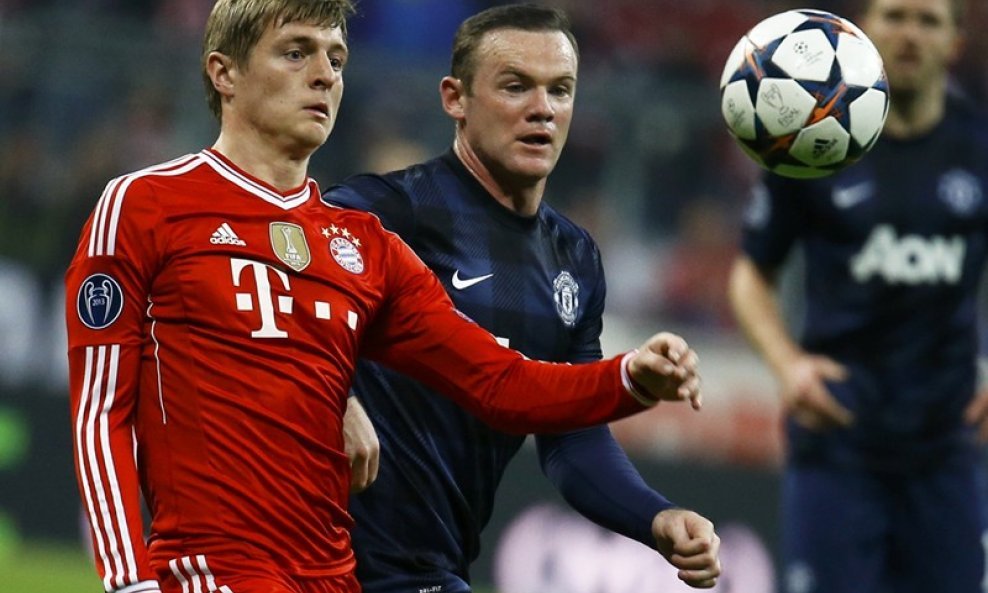Bayern Munich - Manchester United, Toni Kroos i  Wayne Rooney