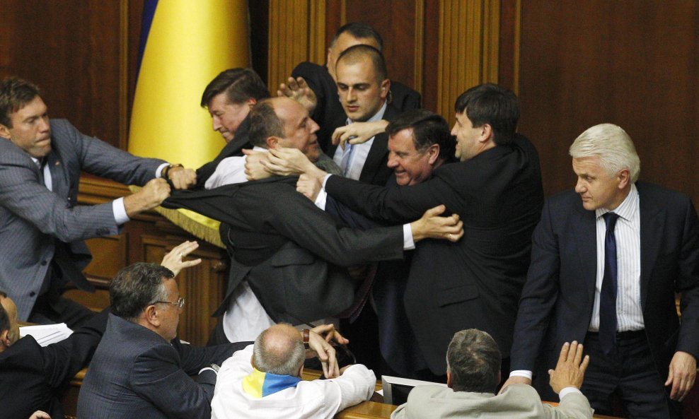 tuča u ukrainskom parlamentu