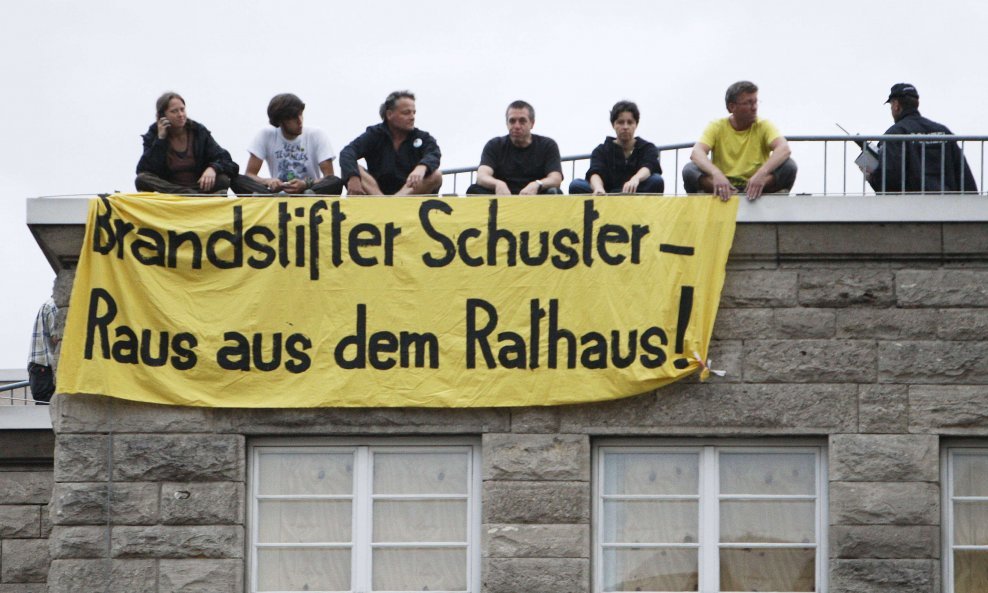 Prosvjednici u Stuttgartu