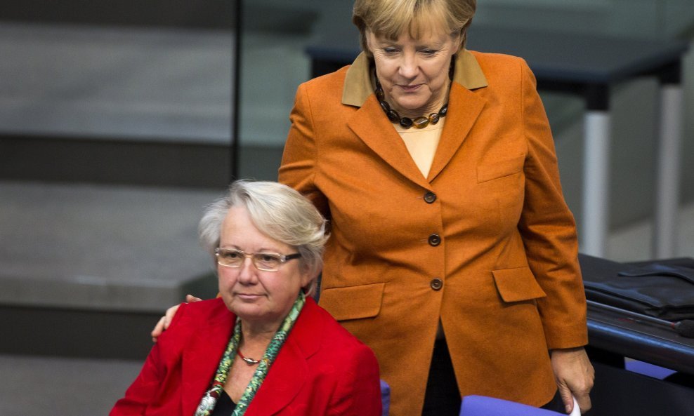 Annette Schavan i Angela Merkel