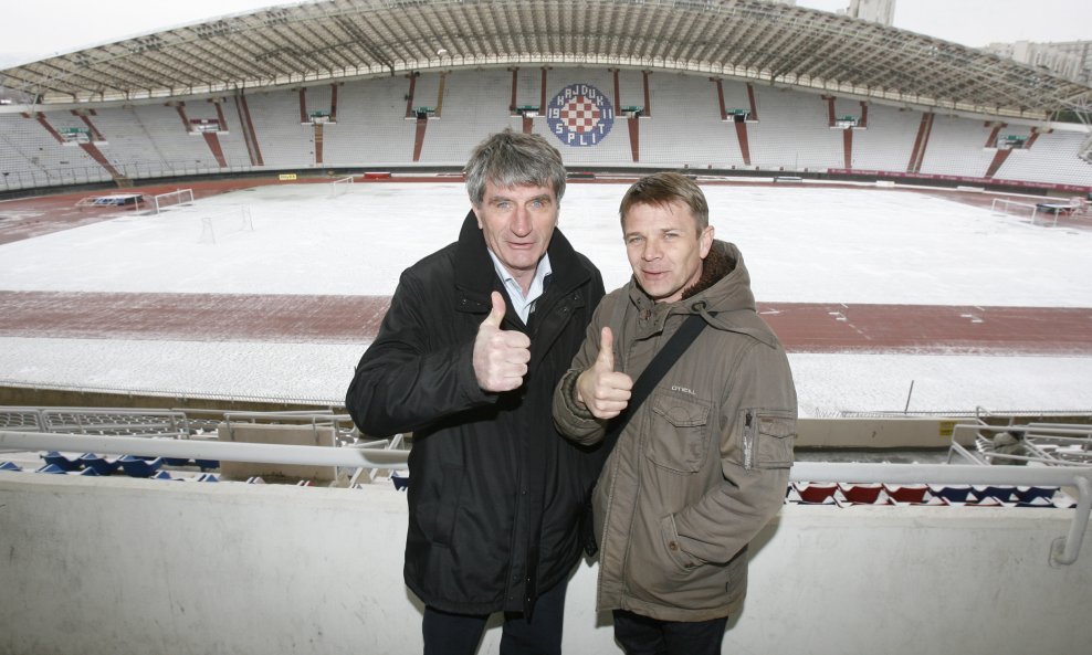 Snijeg, Poljud 2009, Ivan Buljan, Ante Miše, Hajduk