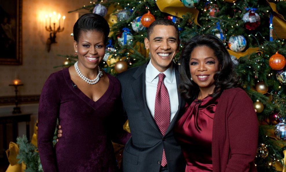 Michelle Obama, Barack Obama i Oprah Winfrey