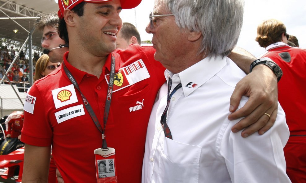 Felipe Massa i Bernie Ecclestone