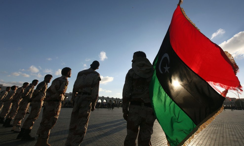 libija vojska zastava libijska vojska