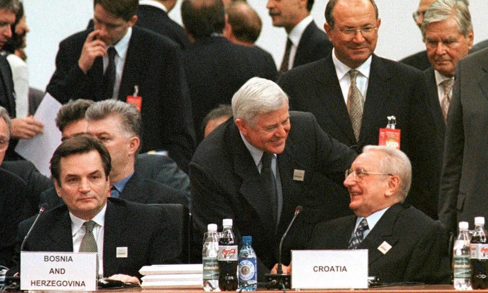 Haris Silajdžić, Milan Kučan i Franjo Tuđman