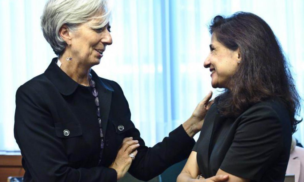 Direktorica MMF-a Christine Lagarde i njezina zamjenica Nemat Shafik