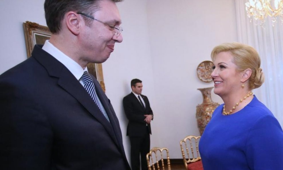 Kolinda Grabar Kitarovic i srpski predsjednik Aleksandar Vucic (4)