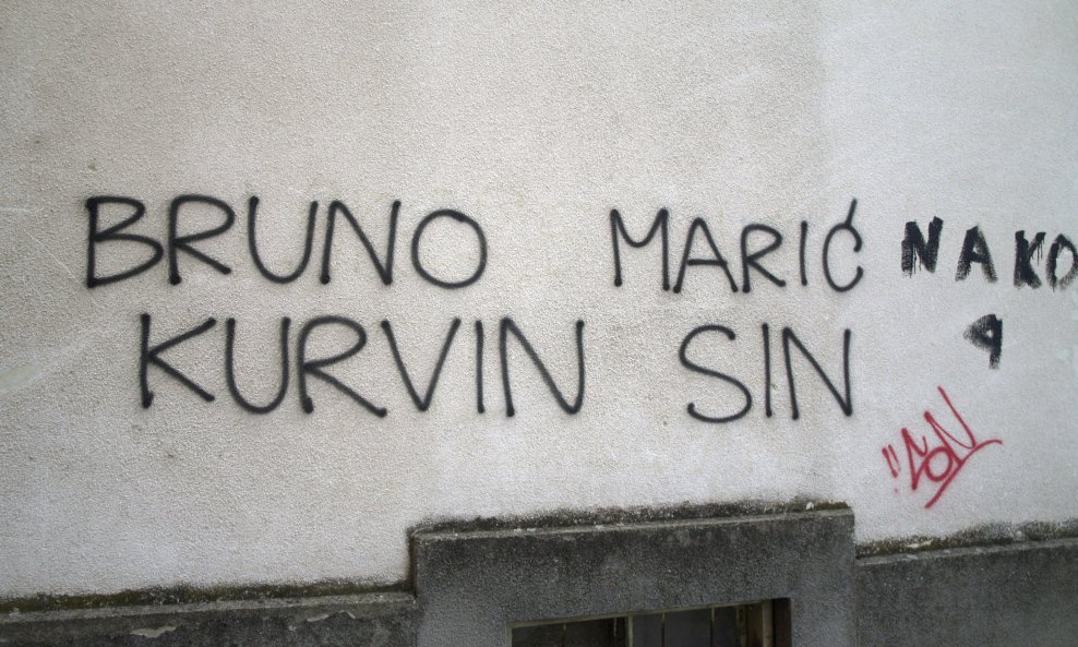 Grafiti protiv suca Brune Marića (4)