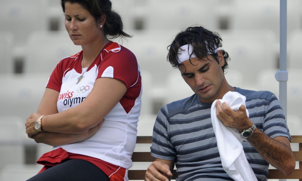 Mirka Vavrinec i Roger Federer