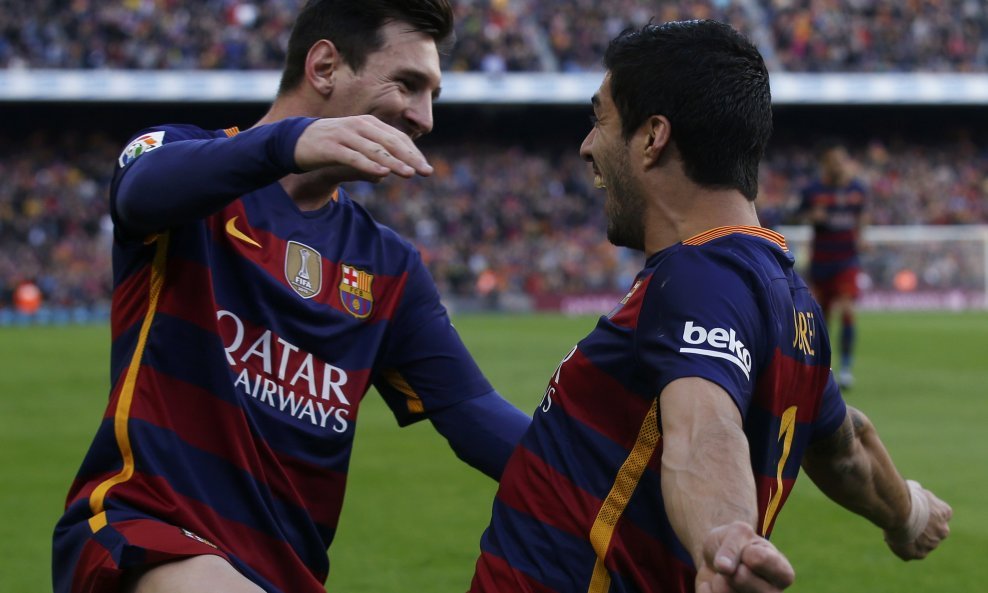 Luis Suarez Lionel Messi FC Barcelona