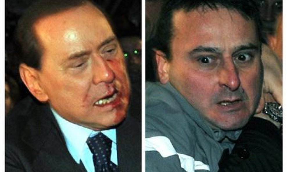 Silvio Berlusconi i Massimo Tartaglia