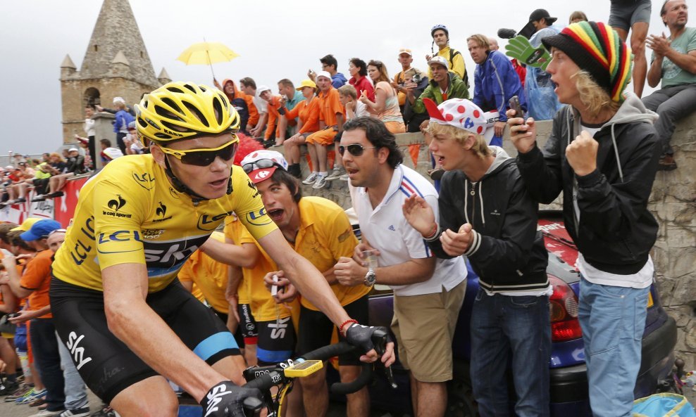 Cristopher Froome Tour de France žuta majica biciklizam