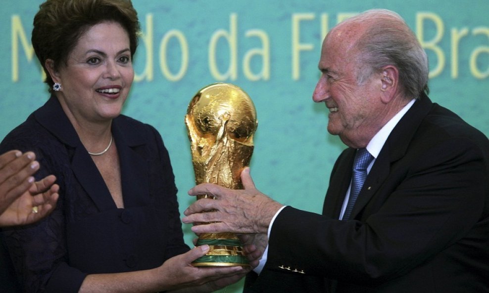 Sepp Blatter (D) i Dilma Rousseff