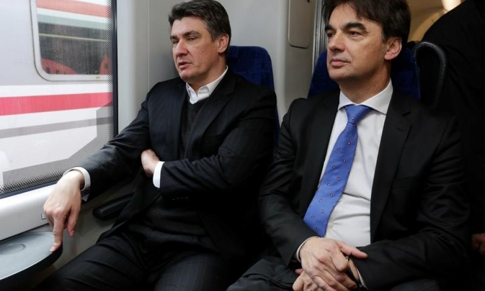 Zoran Milanović i Branko Grčić u vlaku