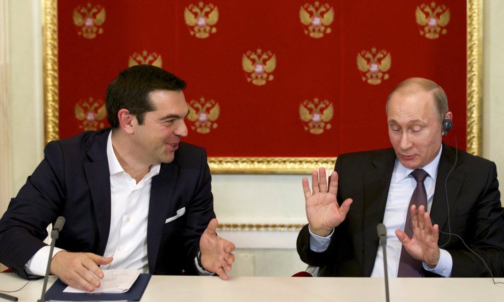 Aleksis Cipras i Vladimir Putin