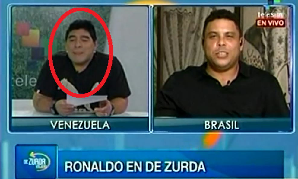 Maradona i Ronaldo u razgovoru