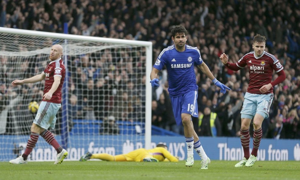 Diego Costa zabija West Hamu