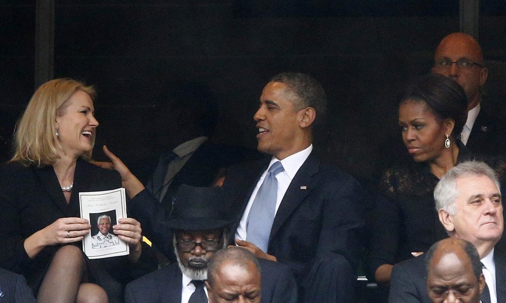 Barack Obama i Helle Thorning-Schmidt 