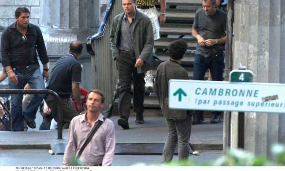 Leonardo DiCaprio na snimanju filma 'Inception' Christophera Nolana
