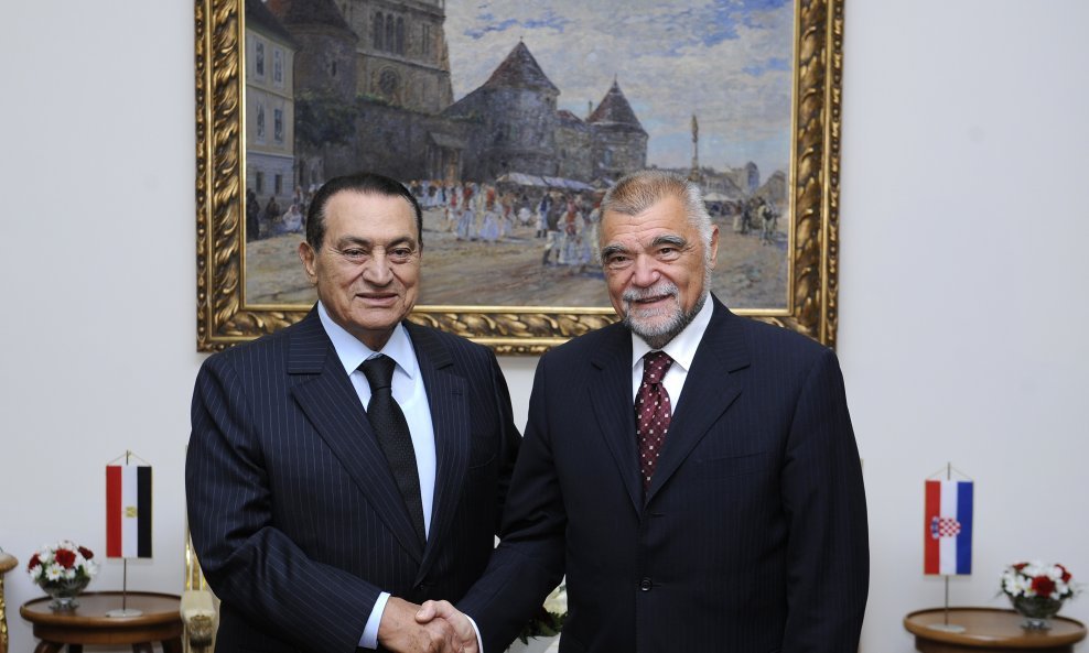 Hosni Mubarak i Stjepan Mesić