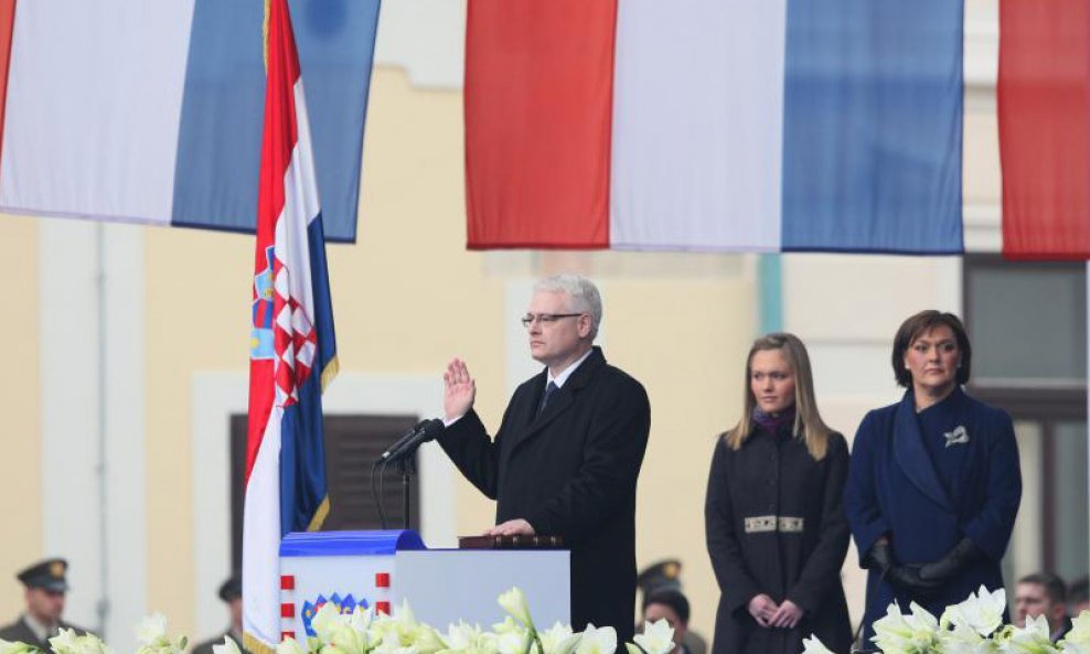 Svečana prisega trećeg hrvatskog predsjednika Ive Josipovića