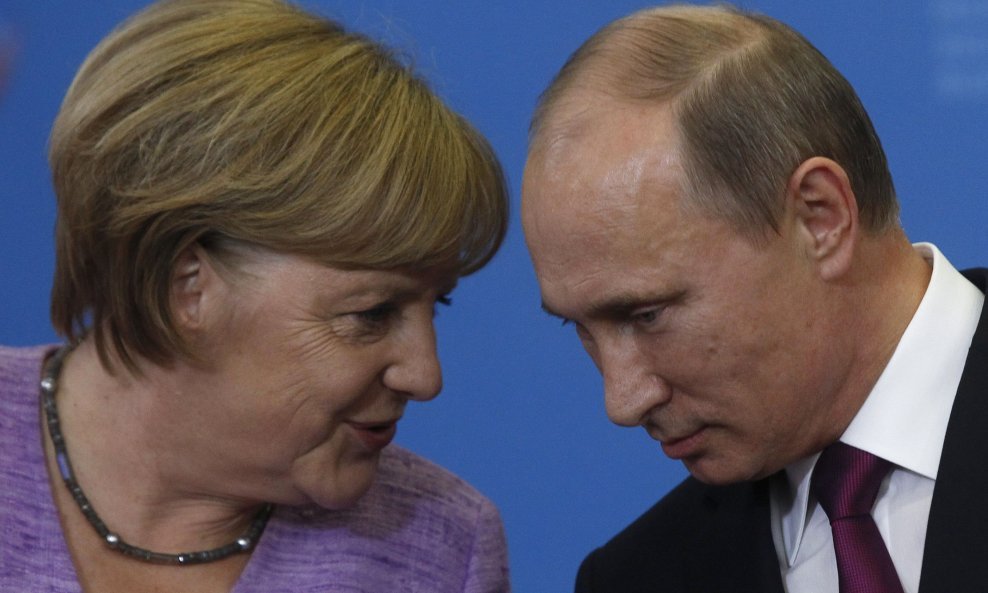 Angela Merkel i Vladimir Putin