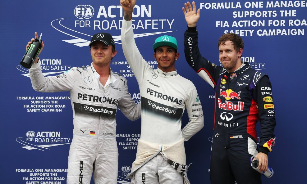 Nico Rosberg Lewis Hamilton Sebastian Vettel Formula 1