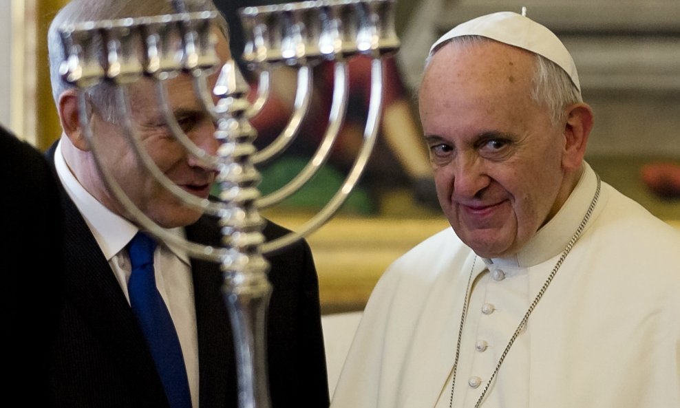 Benjamin Netanyahu i papa Franjo
