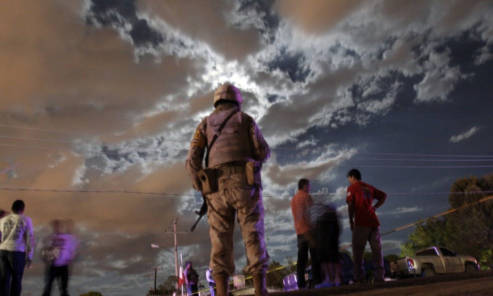 Meksiko Ciudad Juarez vojnik
