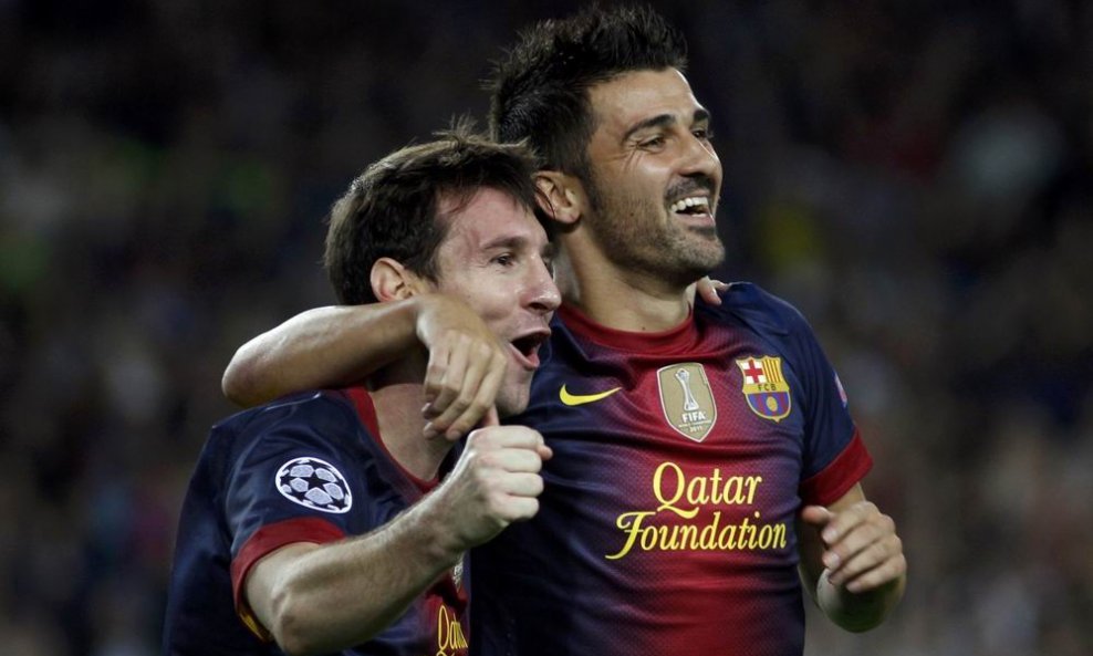 Lionel Messi i David Villa