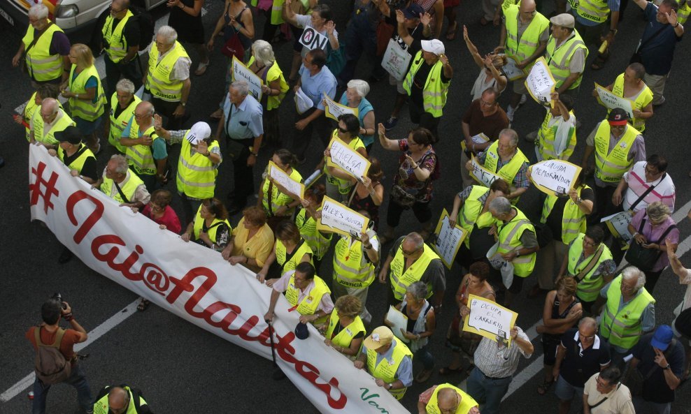 Španjolska prosvjeduje protiv mjera štednje