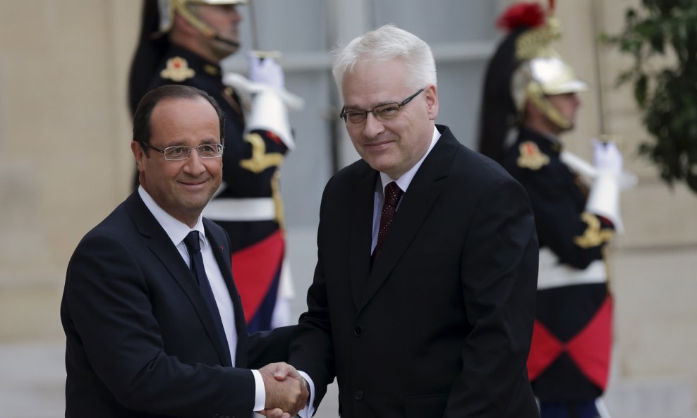 Ivo Josipović, Francois Hollande