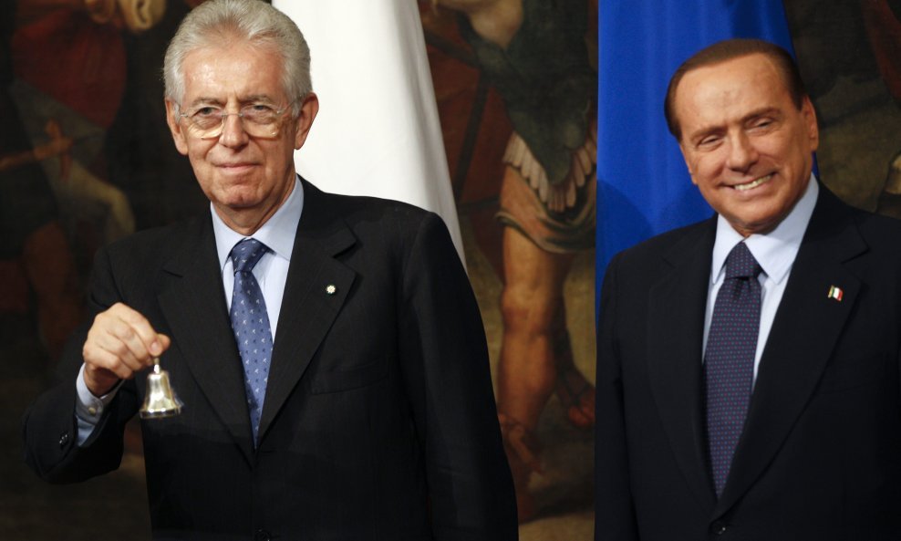 Mario Monti Silvio Berlusconi