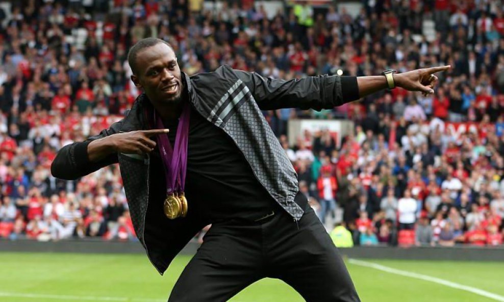 Usain Bolt na Old Traffordu