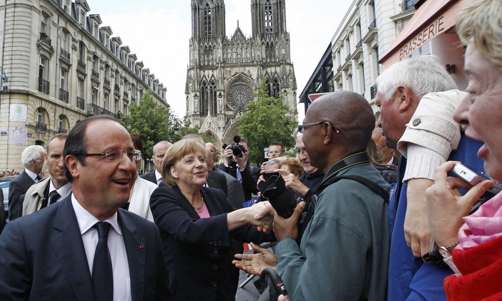 Hollande i Merkel