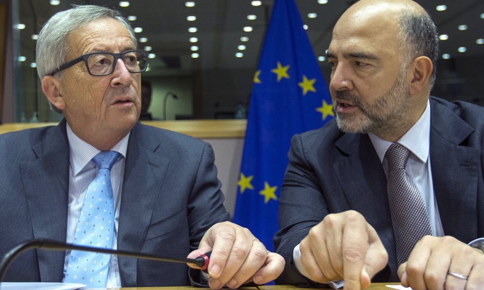Jean-Claude Juncker i Pierre Moscovici