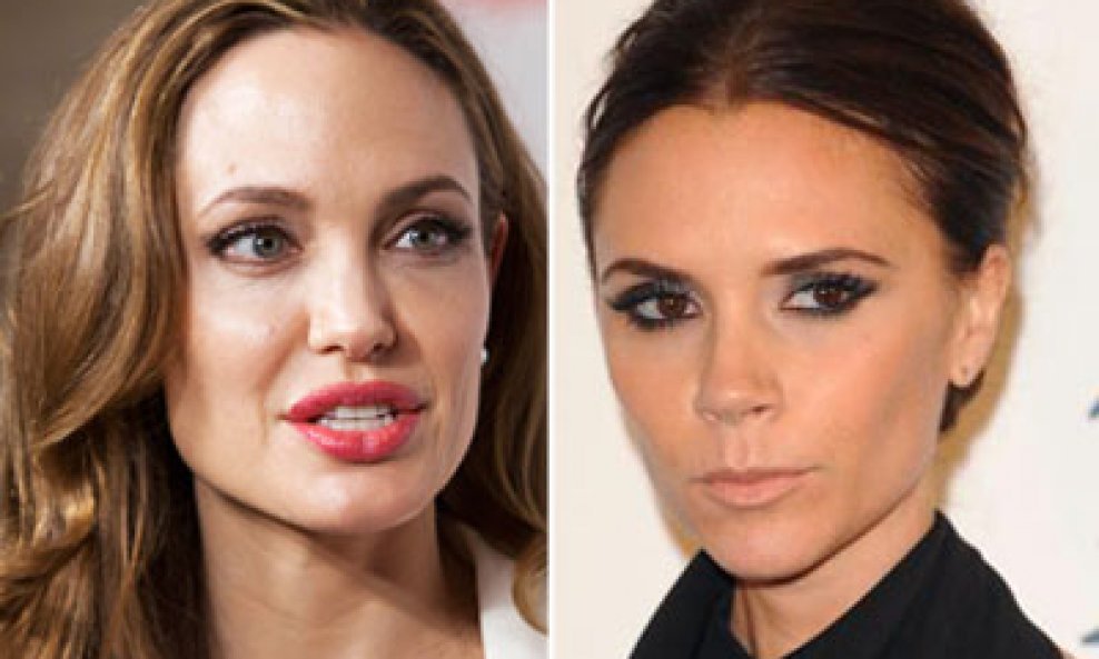 Angelina Jolie i Victoria Beckham