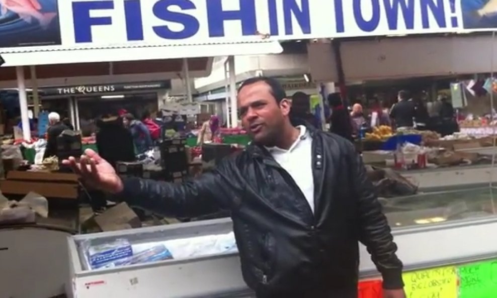 prodavač ribe
