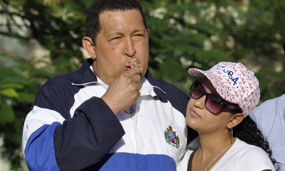 Hugo Chavez i kćer Rosa Virginia