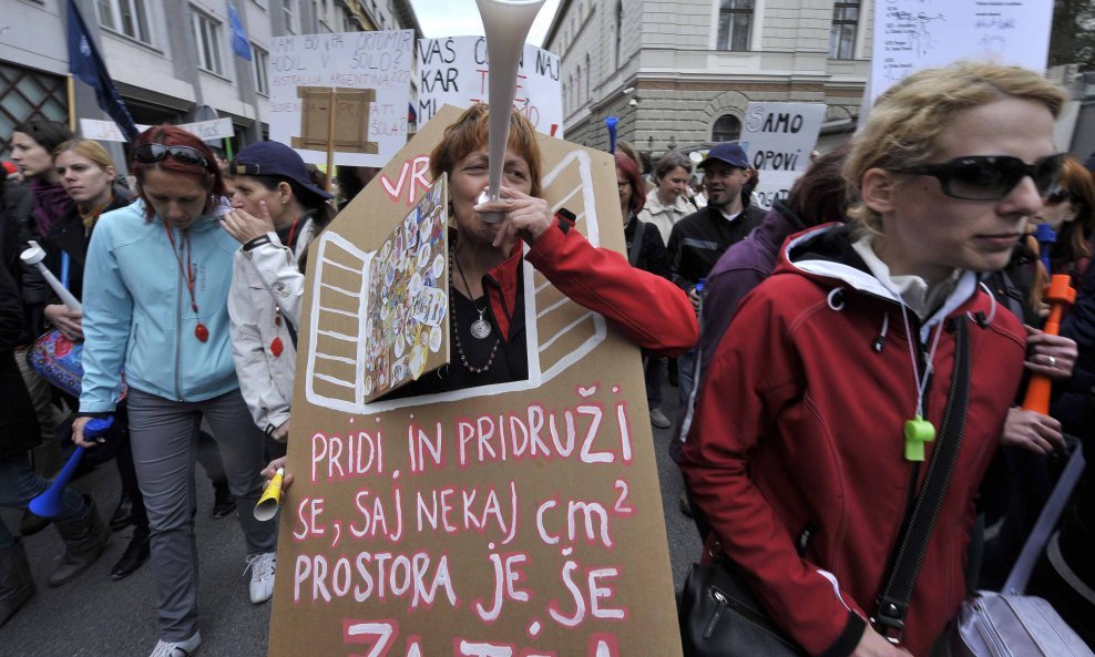 Slovenija štrajk 1