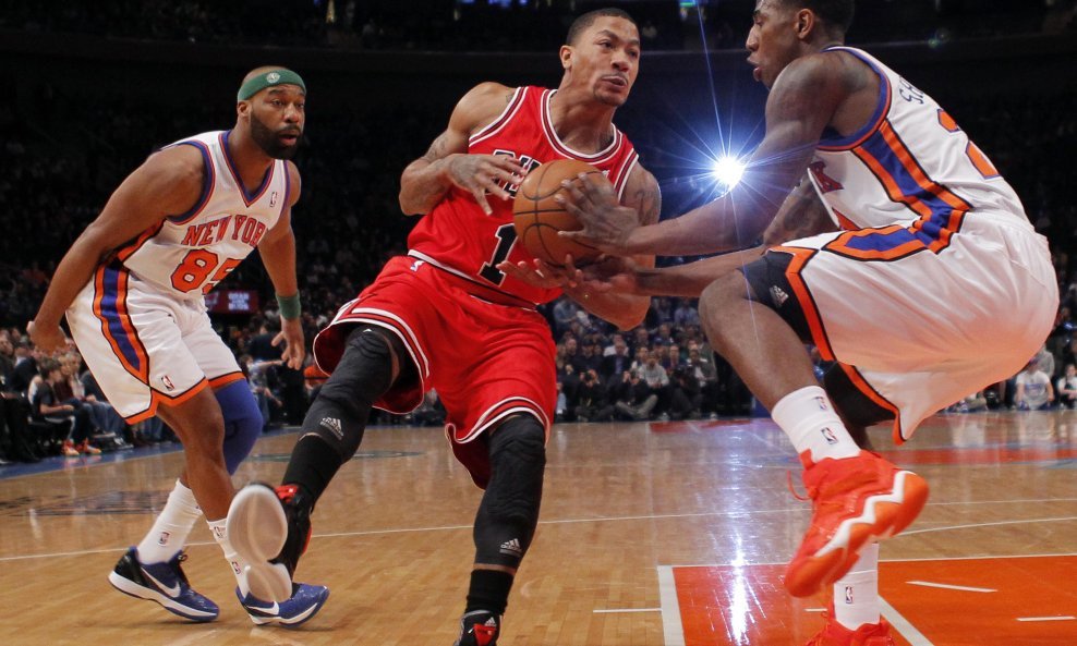 Derrick Rose (Chicago Bulls) vs. Iman Shumpert i Baron Davis (New York Knicks)
