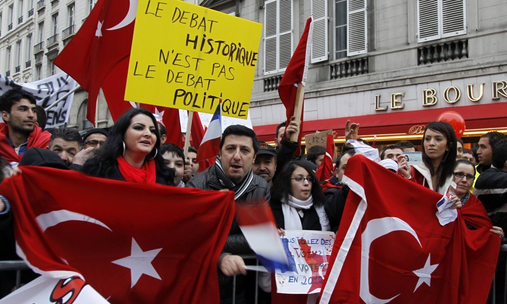 Turski prosvjed u Parizu