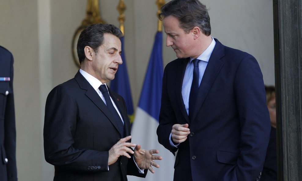 Nicolas Sarkozy i David Cameron